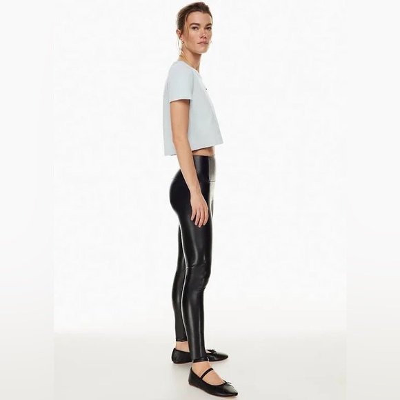 Wilfred Daria Pant | Aritzia Faux Leather Leggings sz L - Picture 2 of 7